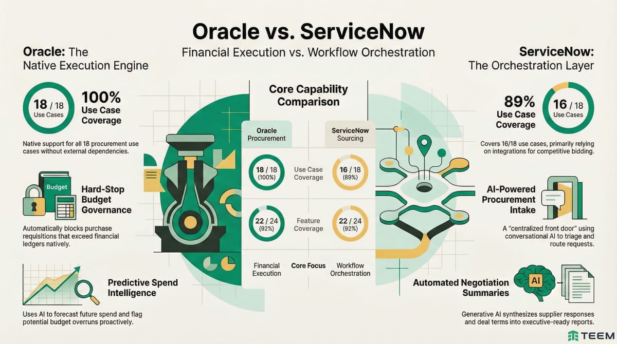 Orcale vs. ServiceNow: Product Comparison Report